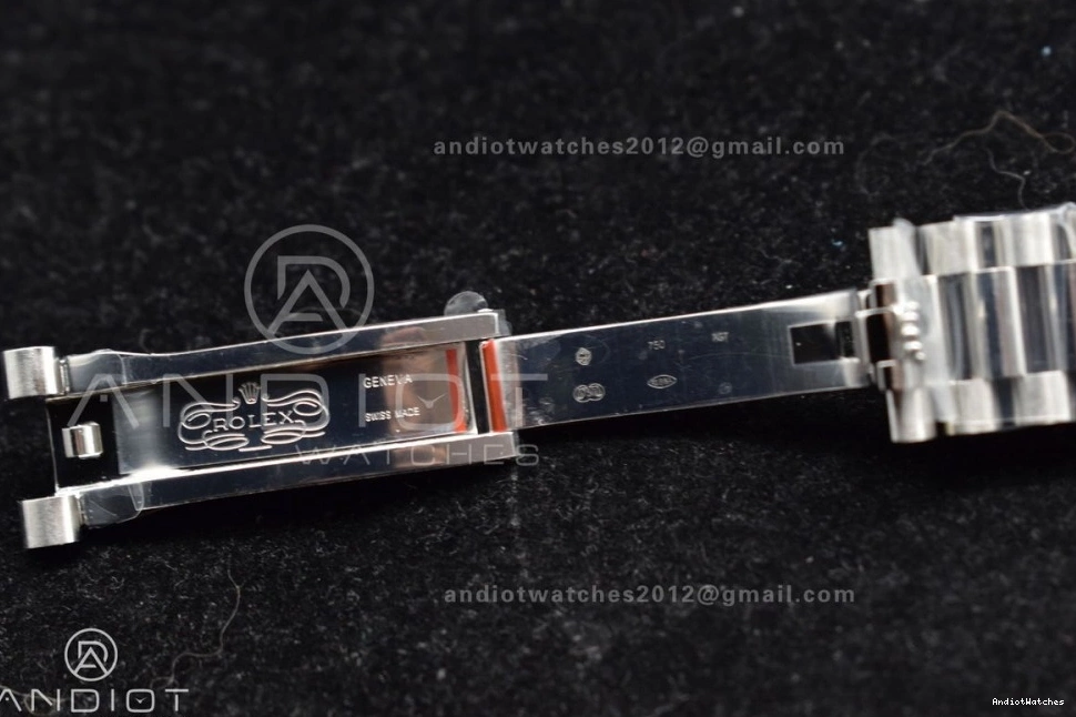 On 904L V Iced 40 Blue A3255 SS GMF Roman 715 President Sporty Steel Bracelet Markers Dial DayDate 1109